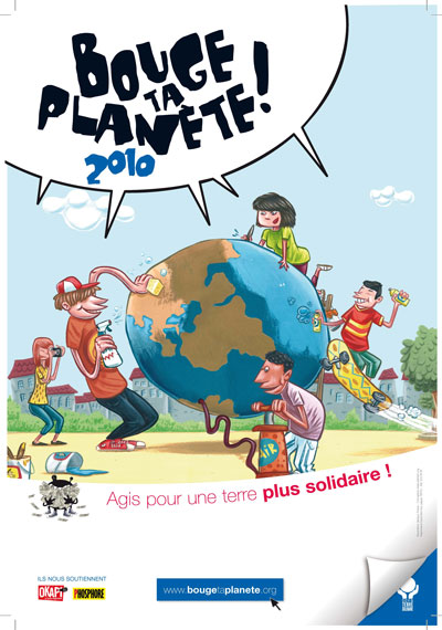 Affiche pour le CCFD Bouge ta planète